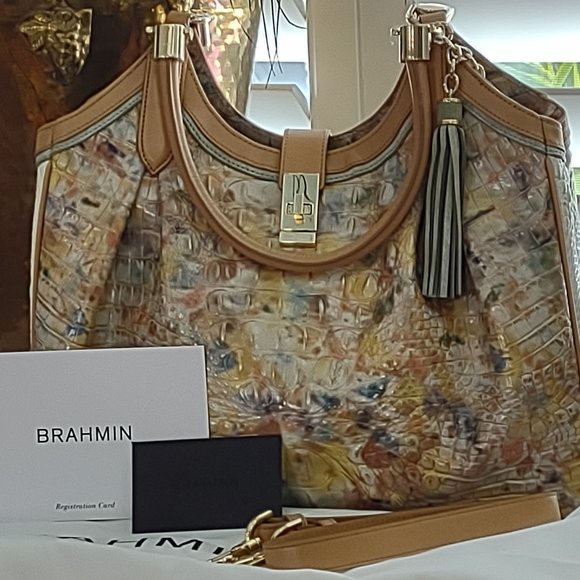 Brahmin Handbags - Brahmin Allendale Collection /Celia Shoulder Bag Poppy Seed